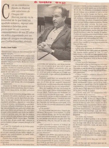 Entrevista en El Comercio. (2007)