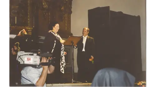 Concierto benéfico con Montserrat Caballé en el Convento de Corias. (1999)