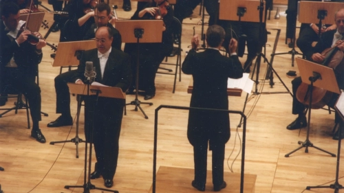 Concierto con la Oviedo Filarmonía en el auditorio de Oviedo (2001)